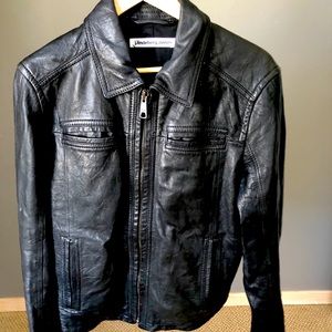 Large J.Lindberg Denim leather jacket.
